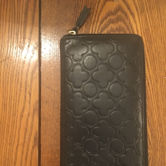Comme des garçon black leather zip wallet w/ box - Picture 2 of 8